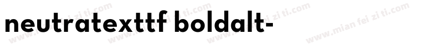 neutratexttf boldalt字体转换